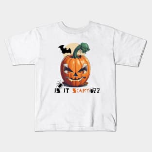 HALLOWEEN PUMPKIN HEAD , is it scary ? Kids T-Shirt